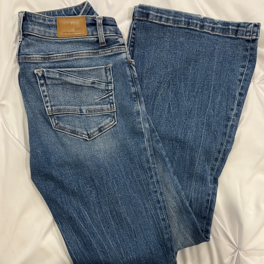 BKE Stella Flare Blue Denim Jeans